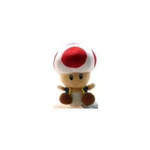  Super Mario Brothers Red Toad 6 Plush Toys & Games