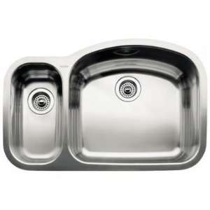  Blanco 440090 32 S. Steel Double Bowl Kitchen Sink