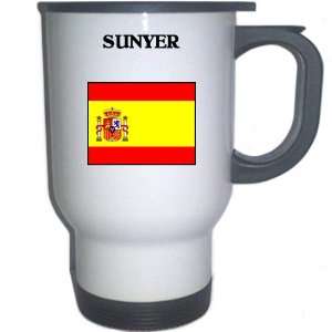  Spain (Espana)   SUNYER White Stainless Steel Mug 