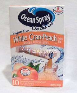 Ocean Spray On The Go Sugar Free White Cran Peach Mix  
