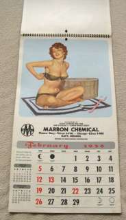 1956 Pin Up Calendar Brule Art  