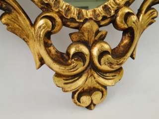 Antique 1920s Carved Rococo Louis XV Style Italian Florentine Gilt 