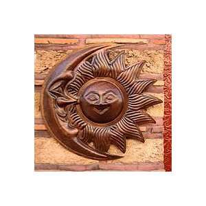  NOVICA Copper wall sculpture, Joyous Eclipse