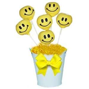  Cake Pops   Smiley Face, Bouquet of 6