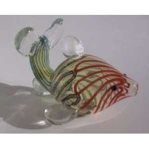  Hanedcrafted Glass Dolphin Tobacco Pipe 