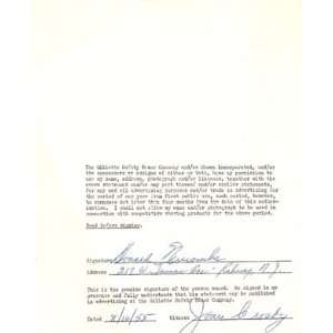 Don Newcombe Autographed Contract 