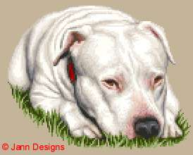 STAFFORDSHIRE BULL TERRIER complete cross stitch kit  