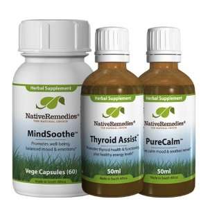  Native Remedies ThyroidAssist; PureCalm and MindSoothe 