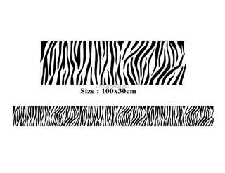 DIY Home Décor Zebra Strip PVC Wall Decal Stickers (Black) #YDSHJP67B 