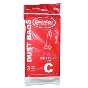 75 Royal Dirt Devil Type C Vacuum Bags, MVP Upright Vacuum Cleaners, 3 
