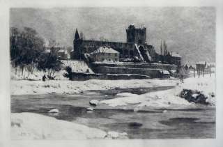 Charles Oliver Murray Jedburgh Etching  