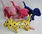 Victorias Secret PINK Love Dog Lot of 4 Dogs Yellow Black Dots 