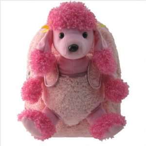 Toddlers Girls Pink Backpack With Poodle Stuffie 