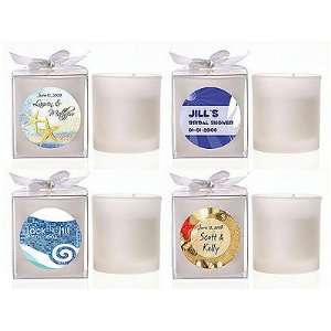  Theme Frosted Votive Candle Wedding Favors