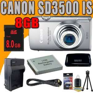  Canon PowerShot SD3500IS 14.1 MP Digital Camera w/ 5x 