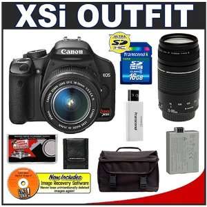  Canon Digital Rebel XSI 12MP Digital SLR Camera (Black) + Canon 