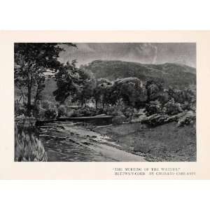  1909 Print Meeting Waters Onorato Carlandi Landscape 