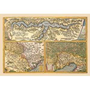  Exclusive By Buyenlarge Maps of Rome 12x18 Giclee on 