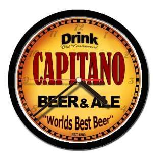  CAPITANO beer and ale cerveza wall clock 