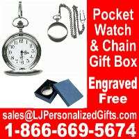 Pocket Watch Personalized Engraved Groomsmen Gift C9  