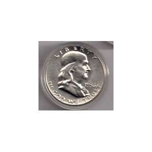    1956 FRANKLIN HALF UNCIRCULATED IN CAPSULE 