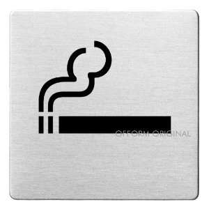  Stainless Steel Door Sign Pictogram Smoking allowed 3.3 