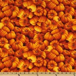   Market Gourds Orange Fabric By The Yard Arts, Crafts & Sewing