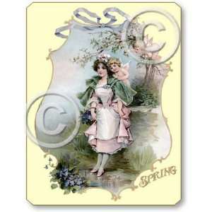  Item 142 Victorian Spring Season Plaque
