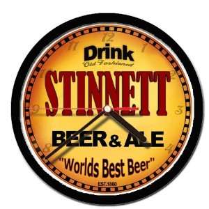  STINNETT beer and ale cerveza wall clock 