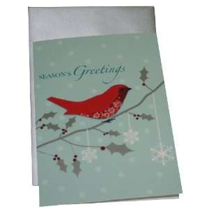 The Gift Wrap Company Cardinal Greetings Holiday Cards   Box of 14 