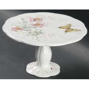 Lenox China Butterfly Meadow 8 Diameter Pedestal Cake Stand, Fine 