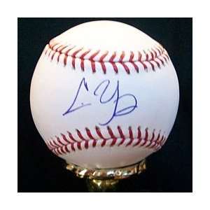 Chris Young Autographed Baseball   Autographed Baseballs