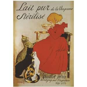  Lait Pur Sterilize   Poster by Theophile Steinlen (26x36 