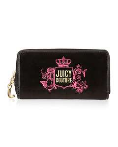 Juicy Couture Velour Clutch Wallet  