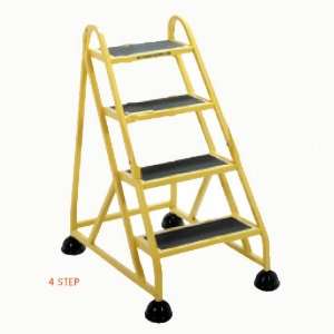  Stop Step Ladder   4 Steps   Yellow