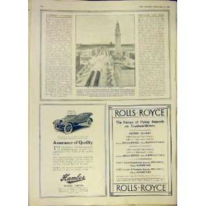  Stephney Peace Time Mawson Humber Advert Rolls 1919