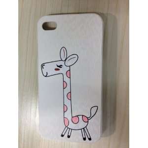  Lovely Pet Giraffe Cartoon Hard Shell Case for iPhone 4/4S 
