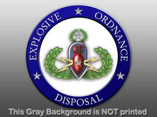 Round EOD Explosive Ordnance Seal Sticker   decal logo  