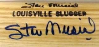 Stan Musial Cardinals Autographed Tan Louisville Slugger Bat PSA 