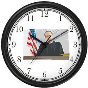  Law or Legal Symbol   Gavel Wall Clock by WatchBuddy 