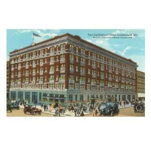 Ft. Cumberland Hotel, Cumberland, Maryland Premium Giclee Poster Print 