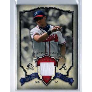  Chipper Jones 2008 SP Legendary Cuts Destined for History Game 