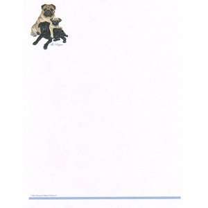  Pug Stationery   20 Sheets