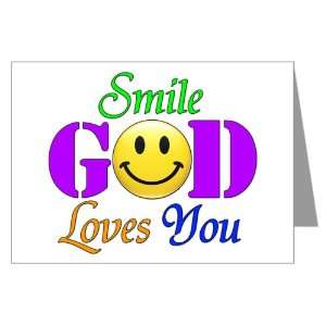  Greeting Cards (10 Pack) Smile God Loves You Everything 
