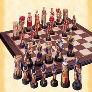  Battle of Bannockburn Hand Decorated Crushed Stone Chess 