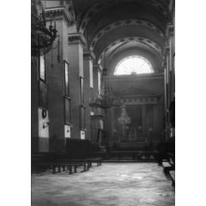 Interior of Stanislaus Cathedral, Vilna, Lithuania. Inneres de Stanisl 