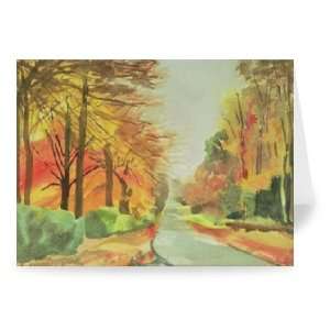 No.47 Autumn, Beaufays Road, Liege, Belgium   Greeting Card (Pack of 