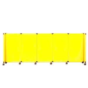  MP10 Safety Partition, 4 high x 10 long, Yellow Fabric 