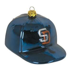   Diego Padres Mlb Glass Baseball Cap Ornament (4)