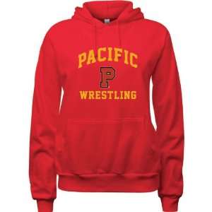 Pacific Boxers Red Womens Wrestling Arch Hooded Sweatshirt  